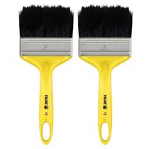 Kit 2 Trinchas Pinceis Tigre Janela Portão Escada Esmalte Óleo Pintura Metais Média 10,16cm 4” 519 Polegadas Filamento Cerdas Sintéticas Preta Kit 2 Trinchas Pinceis Tigre Janela Portão Escada Esmalte Óleo Pintura Metais Média 10,16cm 4” 519 Polegadas Filamento Cerdas Sintéticas Preta