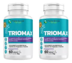 Kit 2 Triomax Magnésio Treonato Dimalato Quelato Cloreto Pa