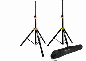 Kit 2 Tripe Caixa Som Ksr Full Metal Suporte 5 Reg Cs1 + Bag