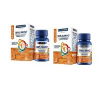 Kit 2 Triplo Imuno Vitamina C D Zinco Com 30 Comprimidos