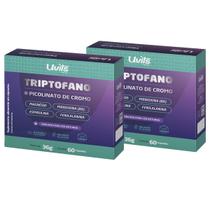 Kit 2 Triptofano 5htp Serotonina + Picolinato Cromo 60 Cáps - Uvits