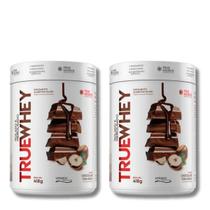KIT 2 TrueWhey Hidro 418g TrueSource Chocolate com Avelã
