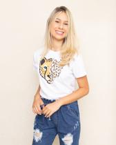 Kit 2 tshirt feminina camiseta tigre 100% algodão