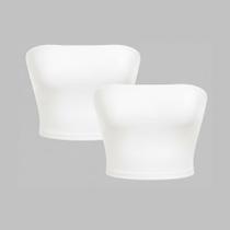 Kit 2 Tube Top Faixa Feminino Cropped sem alça