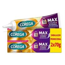 Kit 2 Ultra Corega Creme Maxima Fixação Sem Sabor 70g