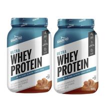 Kit 2 Ultra Whey Protein 907g Doce de Leite 30g Proteina Shark Pro