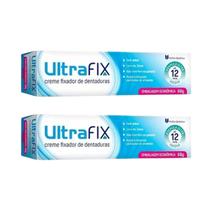 Kit 2 Ultrafix Creme Fixador De Dentaduras 68g Até 12hrs
