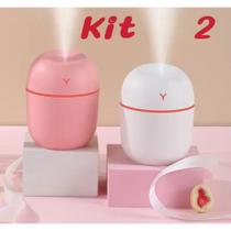Kit 2 Umidificador Atomizador de Ar Portátil para Casa Umidificador 200ml ming