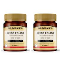Kit 2 Un - Acido Folico + Vitamina B12 500Mg Dr Botanico - Dr. Botanico