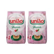 Kit 2 Un. Açucar Refinado De Confeiteiro Glaçucar União 1kg