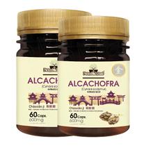 Kit 2 un alcachofra 60 capsulas folhas e raizes