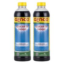 Kit 2 Un Algicida Choque Elimina Algas Piscina Verde Genco 1 Litro