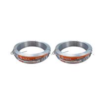 Kit 2 un arame galvanizado ajax 18 bwg rolo 1kg aprox. 105m