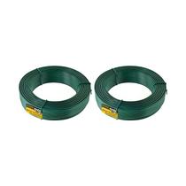 Kit 2 un arame galvanizado revest pvc verde vonder bwg18 1kg