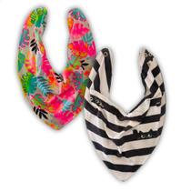 Kit 2 Un Babador Bandana Impermeável Premium Malana Eco