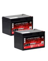 Kit 2 Un Baterias Seladas 12V 12ah Unipower Vrla Nobreak Kit 2 Un Baterias Seladas 12V 12ah Unipower Vrla Nobreak