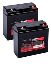 Kit 2 Un Baterias Seladas 12V 18ah Unipower Alarme, Nobreak