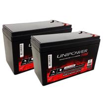 Kit 2 Un Baterias Seladas 12V Unipower - Alarme e Segurança Kit 2 Un Baterias Seladas 12V Unipower - Alarme e Segurança