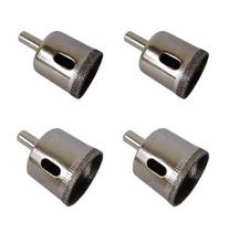 Kit 2 un broca diamantada serra copo 30mm + 2 un broca 35mm