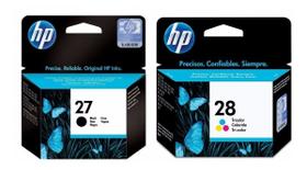 Kit 2 un Cartucho Original 28 Color C8728ab + 27 C8727ab Black