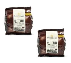 Kit 2 Un Chocolate Belga 811 Dark 54,5 Gotas Callebaut 400G