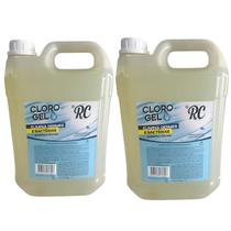 Kit 2 Un Cloro Desinfetante em Gel Galão 5L RC- 10 Litros Kit 2 Un Cloro Desinfetante em Gel Galão 5L RC- 10 Litros