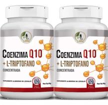 Kit 2 Un Coenzima Q10 500mg 240 Cáps L Triptofano Fits Life