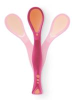 Kit 2 un Colher de Silicone para Bebê +9meses Sem BPA
