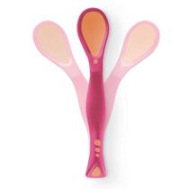 Kit 2 un Colher de Silicone para Bebê +9meses Sem BPA