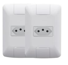 Kit 2 Un - Conjunto Tomada 2p+t 20a/250v Branco Aria - Tramontina-4206
