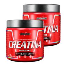 Kit 2 Un Creatina Hardcore em Pó 300g Integralmedica