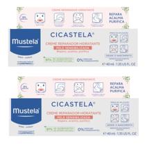 Kit 2 Un. Creme Hidratante Mustela Cicastela Creme Reparador Hidratante 40ml