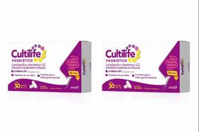 Kit 2 Un Cultilife Probiótico 10 Bilhões UFC Lactobacillus Airela 30 Cápsulas