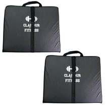 Kit 2 Un De Colchonete Dobrável Para Treino Funcional De Academia Tapete Maleta Para Pilates Treinamento Em Casa