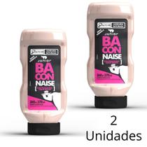 Kit 2 Un De Maionese Junior Sabor Bacon Baconnaise Molho Cremoso Em Frasco De 360g Para Lanche Hotel Pousada Porção