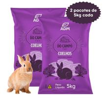 Kit 2 un DO CAMPO COELHOS Ração Para Coelhos 5kg cada 10kg total