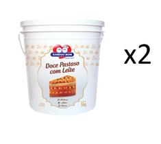 Kit 2 un Doce Pastoso Com Leite Xamego Bom Pote de 5kg