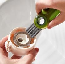 Kit 2 Un Escova Limpa Garrafa De Silicone Limpeza Doméstica