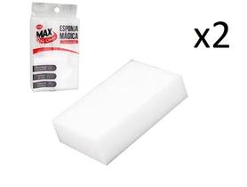 Kit 2 un Esponja Mágica Melamina Tira Manchas Alta Qualidade - Label Inox