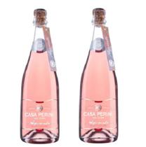 Kit 2 Un Espumante Moscatel Rosé Casa Perini Aquarela 750 ml