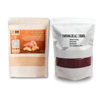 Kit 2 Un Farinha Batata Doce Polpa Laranja e Beterraba Pó 950g Kit 2 Un Farinha Batata Doce Polpa Laranja e Beterraba Pó 950g