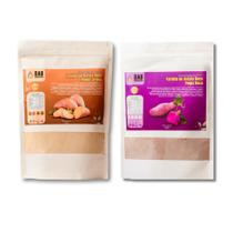 Kit 2 Un Farinha Batata Doce Polpa Laranja e Roxa Pó 900g Kit 2 Un Farinha Batata Doce Polpa Laranja e Roxa Pó 900g