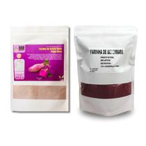 Kit 2 Un Farinha Batata Doce Polpa Roxa e Beterraba Pó 950g
