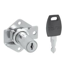 Kit 2 Un. Fechadura Embutir Gaveta / Armário 29x17mm FGVTN