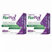 Kit 2 Un Florplex Probiótico Suplemento Alimentar Airela 12 Sachês