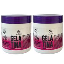 Kit 2 Un gelatina capilar unissex (pode ser utilizada em crianças) 500g - LGN Cosmétics