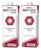 Kit 2 Un Isosource Soya 1.2 1000ml - Nestlé - Sabor Baunilha Kit 2 Un Isosource Soya 1.2 1000ml - Nestlé - Sabor Baunilha