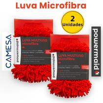 Kit 2 un Luva Multiuso Microfibra Powermaid Camesa