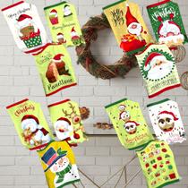 Kit 2 Un Pano de Cozinha Prato Copo Atoalhado Felpudo Estampas de Natal Algodão Sortido