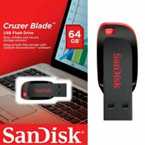 KIT 2 UN Pen Drive 64GB - SanDisk - Cruzer Blade USB 2.0